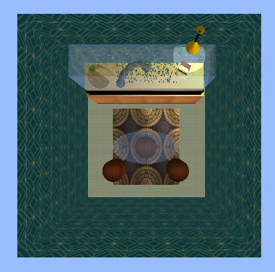 bird's eye view of our scene