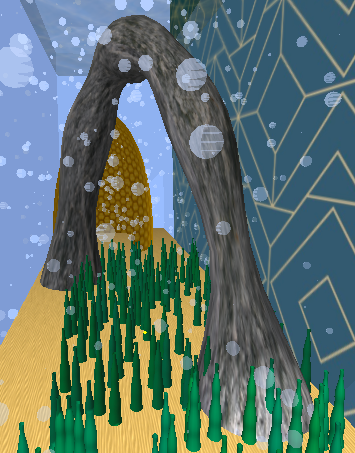 rock object that uses bezier curves and TubeRadialGeometry